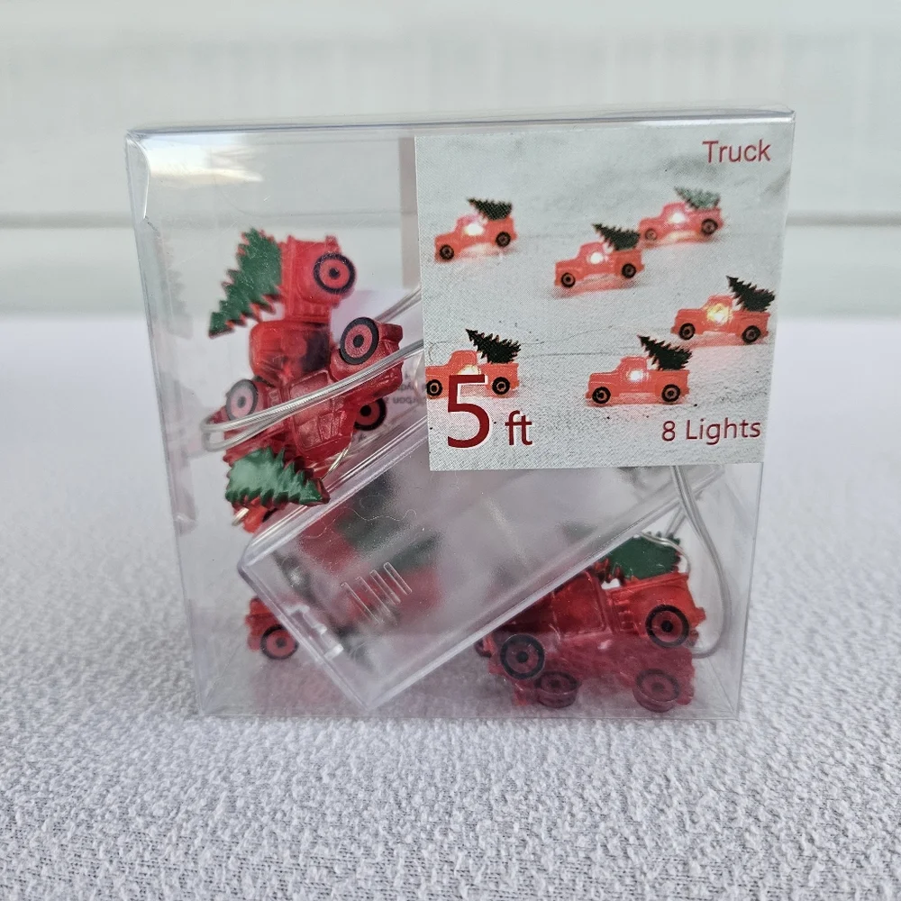 St Nicholas Square Shimmer String Lights Truck Tree Small 5ft Battery Miniature